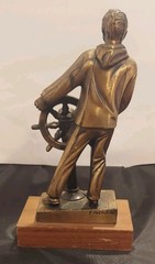 Vintage Copper Clad “Seaman” Nautical Statue By F. Rebechini