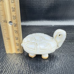 Vintage Hand Made Pottery Stoneware Turtle Figurine Small Figure Hand Crafted