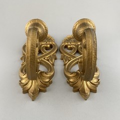 Vintage Homco Gold Plastic Wall Shelf Wall Sconce Candle Holders Birds Lot of 5