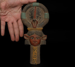 Authentic Ancient Egyptian Antiquities Egyptian Ankh key Artifact figure BC
