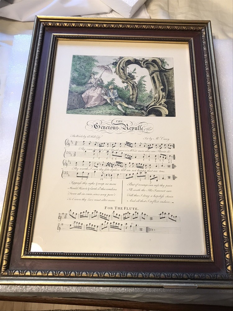 RARE ANTIQUE E.S. HERMANN INC. E.A. RIBA FRAMED LITHO GENEROUS REVOLT Victorian