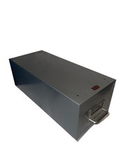 Weiss Steel 16” Long Index Card Single Drawer Metal File Filing Cabinet Vintage