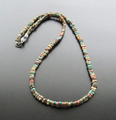 NILE Ancient Egyptian Amulet Mummy Bead Necklace ca 600 BC