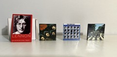4 Beatles Fridge Locker Magnets John Lennon Rock And Roll Hall of Fame
