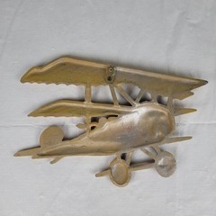 Vintage 1975 HOMCO SEXTON Set of 2 Airplanes Cast Metal Wall Art Decor Planes