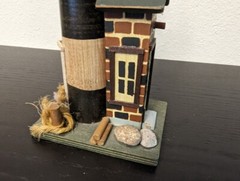 MINIATURE WOODEN LIGHTHOUSE 8.5″ Tall Unbranded