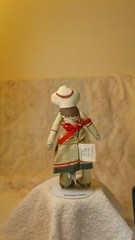 Annie Oakley Photo of Gilbert & Bacon Card + Hallmark Famous American Cloth Doll