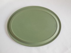 Large 10″ Wedgwood Sage Green Jasperware Tray