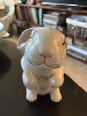 Vintage Fitz & Floyd 8” 1975 Ceramic Bunny Rabbit