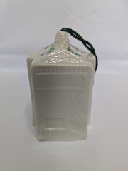 Belleek Hazelwood House Bell ornament, 10th Ed., 9th Mark (1997-2000)