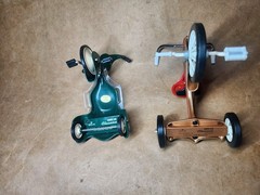 Hallmark Kiddie Car Classics 1960 Blaz O Jet & 1939 American National Pedal Bike