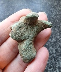 Rare Roman Candlestick Holder Zoomorphic Antique Metal Detecting Find AD 100-300