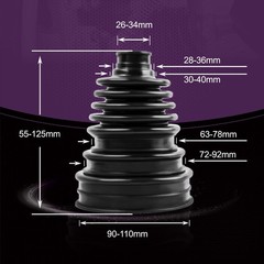 Upgrade CV Axle Boot Kit 2 Pack | HighDurability Neoprene Rubber with Stainl…