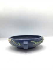 Vintage Roseville Delft Blue Freesia Bowl 464 6