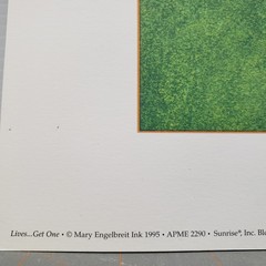 VTG Mary Engelbreit “LIVES …Get One” Poster 1995 16″ X 20″ Unframed