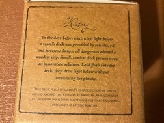Charles W Morgan Ship Deck Prism Glass ‘Light Blue’ Mystic Seaport in Box