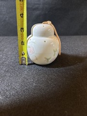 Vintage Ceramic Ginger Jar Pink Floral Design Pomander with Mom Sentiment