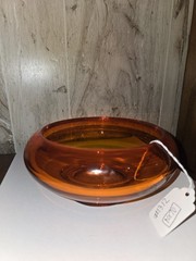 Viking Glass Persimmon Orange Epic Bird Candy Dish W/o Top