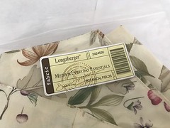 Longaberger~ Botanical Fields Fabric Liner for Medium Everyday Essentials Basket