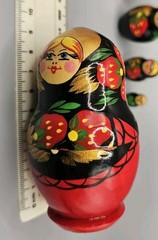 Vintage Matryoshka 5 Russian Nesting Dolls Made Un USSR
