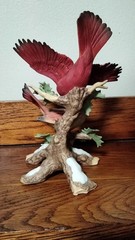 Cardinals in Winter Bird Figurine – Home Interiors 1995