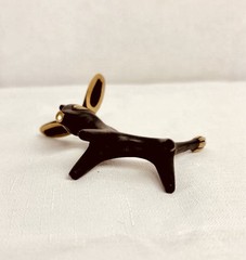 MCM Taxco Mexico Mixed Metal Donkey Brass Copper Metales Casados Figurine VTG
