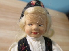 VTG Ronnaug Petterssen Norwegian Cloth 8″ Doll