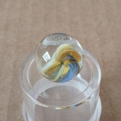 .60″ Vintage Cat Eye Hybrid Sparkler Marble- Akro Master Marble King Foreign