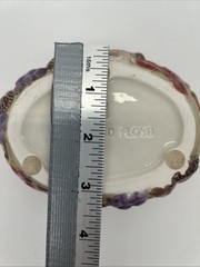 Fitz And Floyd Ceramic Dish Reticulated Design Autumn Leaves Squirrel Acorns