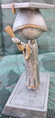 Bobblehead, Graduation,College,High School,paperweight, Metal,pre-owned