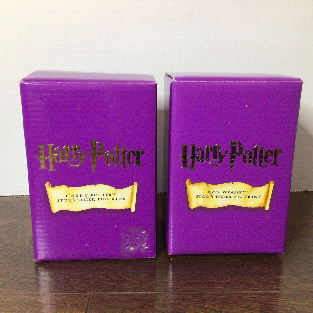 Harry Potter & Ron Weasley Storyteller Figurine Lot #823627 823600 NEW
