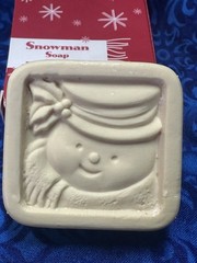 Avon Snowman Soap (2002) And Village Bath Pink Bubblegum Super Soap (1975)