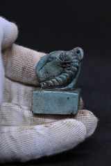 Authentic Ancient Egyptian Antiquities Khnum Stone Amulet Necklace Egyptian BC