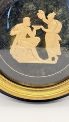 Vintage Sungott Art Studios New York Neoclassical Cameo Relief Wall Plaque Gilt