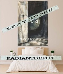 Dark Gothic Peeking Monster Tapestry monster ball peeking eerie cute creepy weir