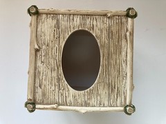 Nice Bass facial tissue holder box cabin lodge décor fish fishing fisherman tree