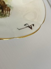 Equestrian Royal Tara Trinket Soap Dish Scalloped Horse Race Galway Ireland