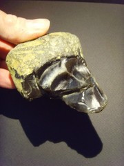 Lower Paleolithic – Fine Acheulean concave scraper/ chopper. c.450,000 BP.
