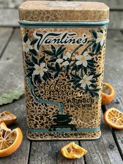 Vintage1920s-1930sVantines “Orange Blossom” SuperiorIncense Tin withContents