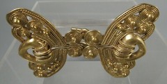 Pre Columbian STYLE Tairona Tumbaga Noserings Converted Belt Buckle ca. 20th c.