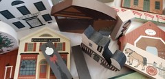 1990s CATS MEOW SHELF SITTERS CHURCH STORE HICTORICAL PLACES 30+ PIECES PA & DE