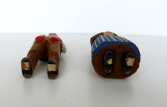 Vintage Pair of Hand Carved Hand Painted Swiss Couple Alpine Wyss?