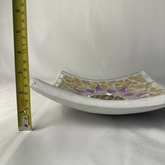 Ceramic Glass Mosaic Dish Bowl Square Sunflower Trinket Keys Jewelry Candy