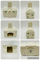 Lot Of 6 Vintage Belleek Irish Shamrock Porcelain Harp Murphys Pub St Patrick’s