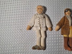 Vintage 1979 Hallmark Historic Figures Mark Twain Amelia Earhart Annie Oakley