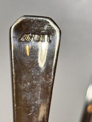 Collectible Avon 1981 Fruit Jelly Spoons Stainless Steel Porcelain Enamel Set