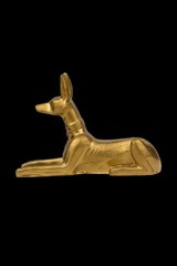 A Rare Egyptian Artifacts Of Authentic Pharaonic Statue Egyptian God Anubis Bc