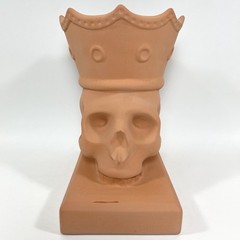 Ikea Foremal Earthware Skull Vase Planter Per B Sundberg Crown Goth 2018 Rare