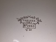 Powell Bishop Stonier Brown White Chelsea Transferware Platter Tray England