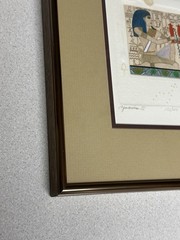 Jan Fleck Aquarius III 3 Signed Hand Colored Egyptian Embossed Numbered 133/150
